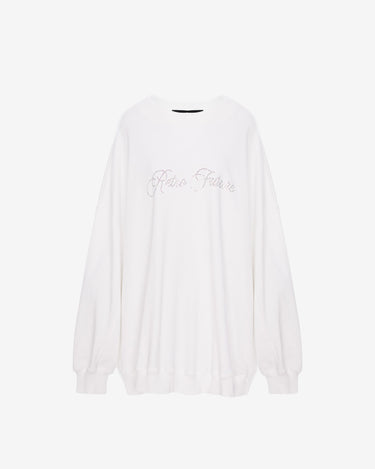Bluza de Trening Baloon Unisex cu Logo Sparkle, Alba