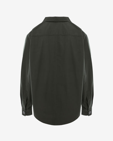Mens Dark Khaki Waterproof Shirt