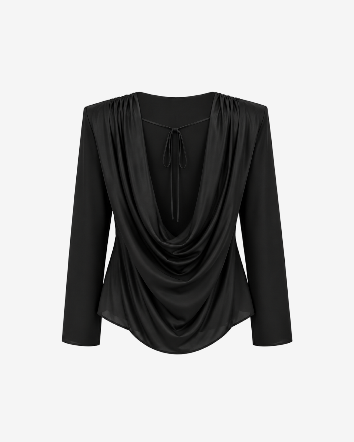 Bluza Stella cu Spate Drapat, Neagra