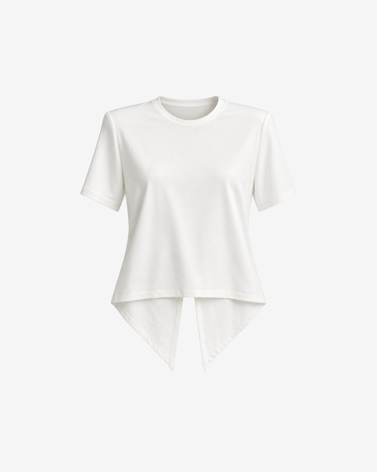 Tricou Tie Back, Alb