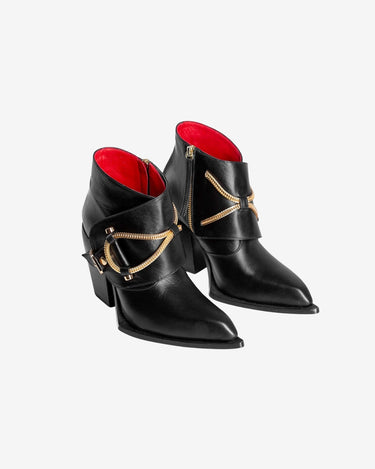 Ciocate din Piele Western Rich Bitch, Negre