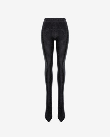 Cizme Colanti cu Cristale, Negre
