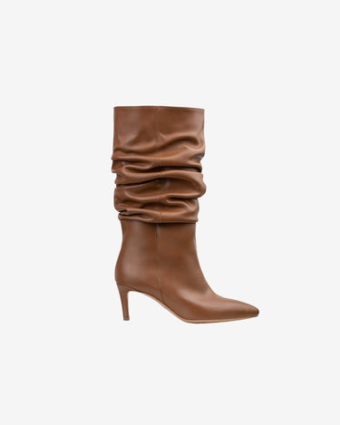 Cizme din Piele Naturala Eva, Caramel