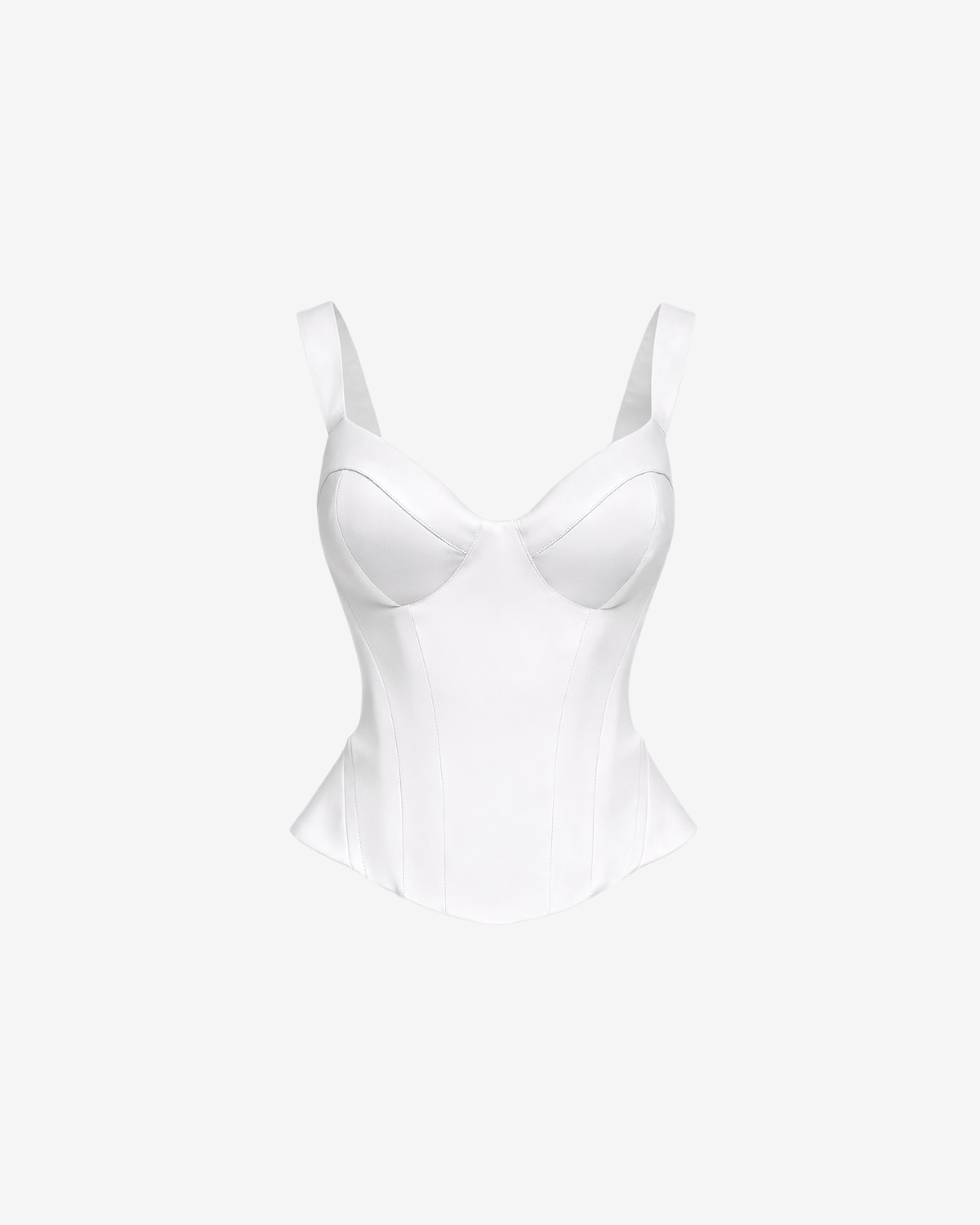 Corset Structurat, Alb