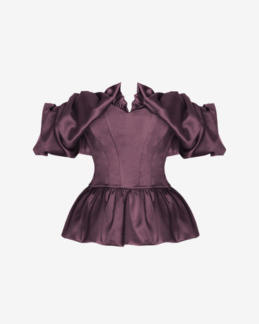 Corset Top, Burgundy