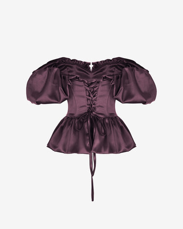 Corset Top, Burgundy