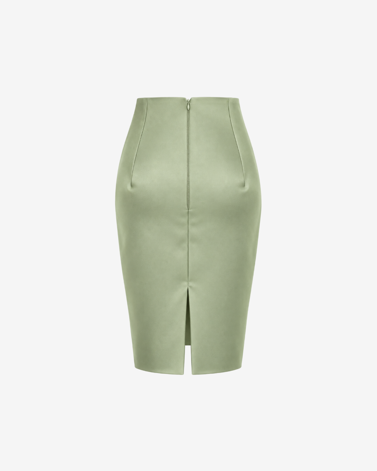 Fusta Creion Jasmine din Tafta, Sage Green