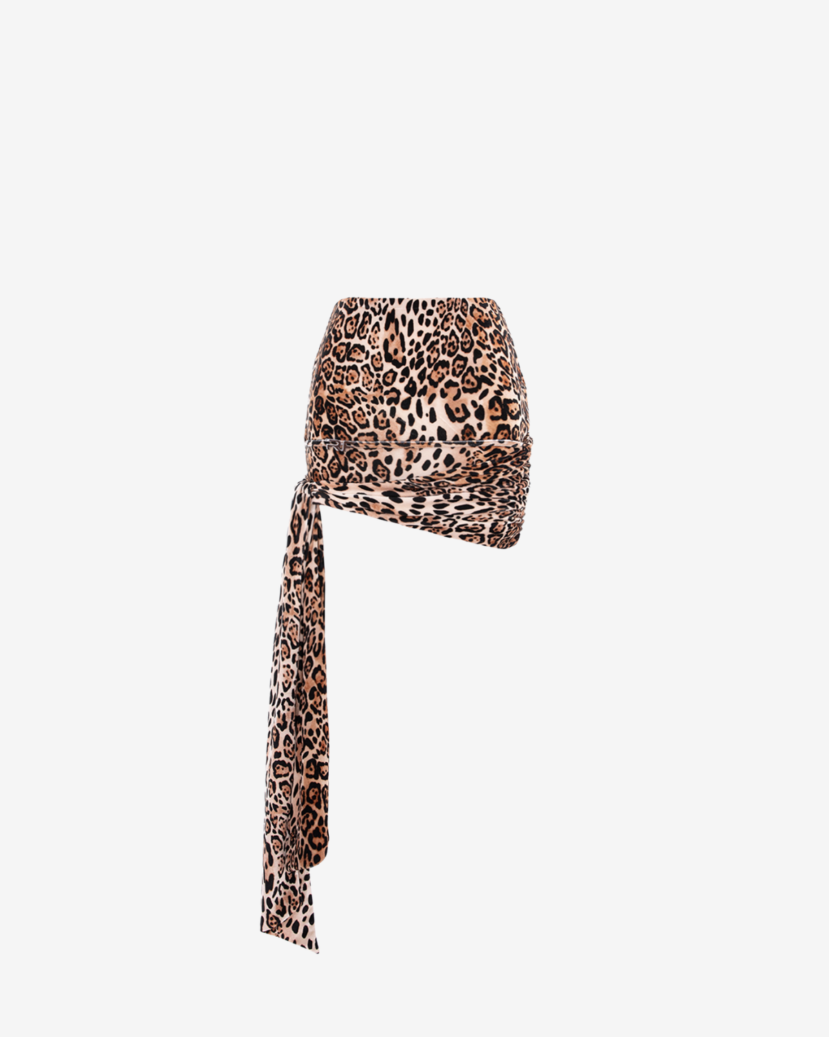 Fusta Mini Blankie din Catifea, Leopard