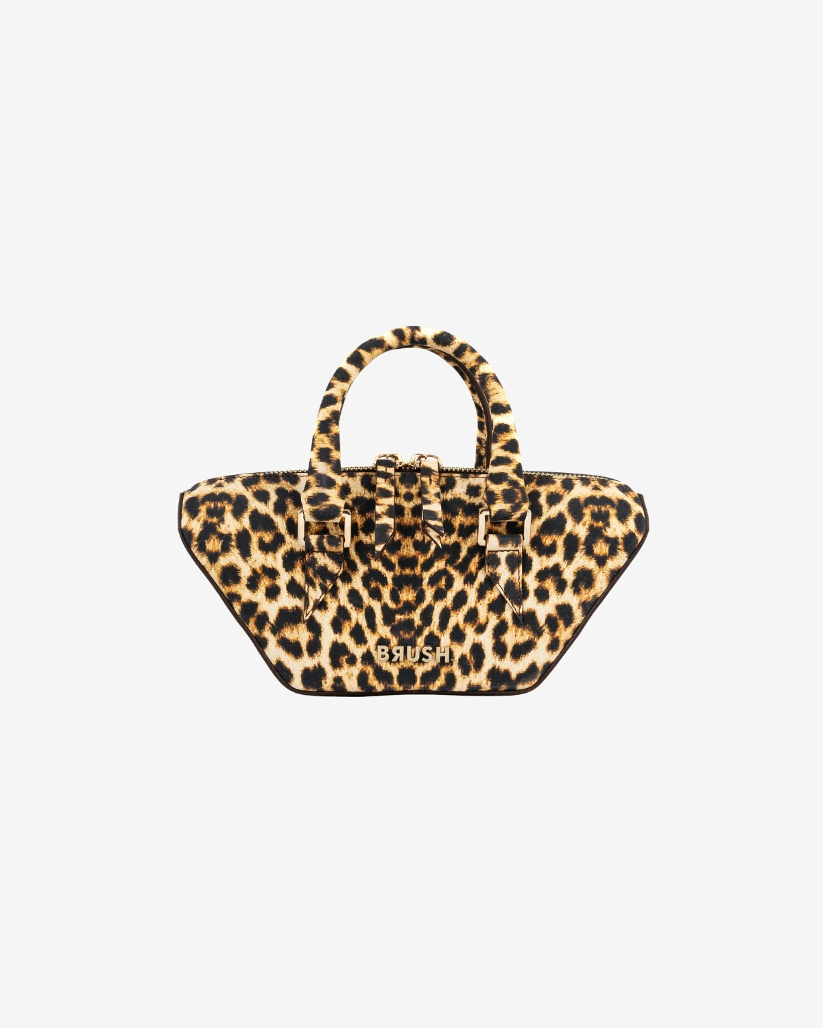 Geanta de Piele "Baby Boat", Leopard, Brush