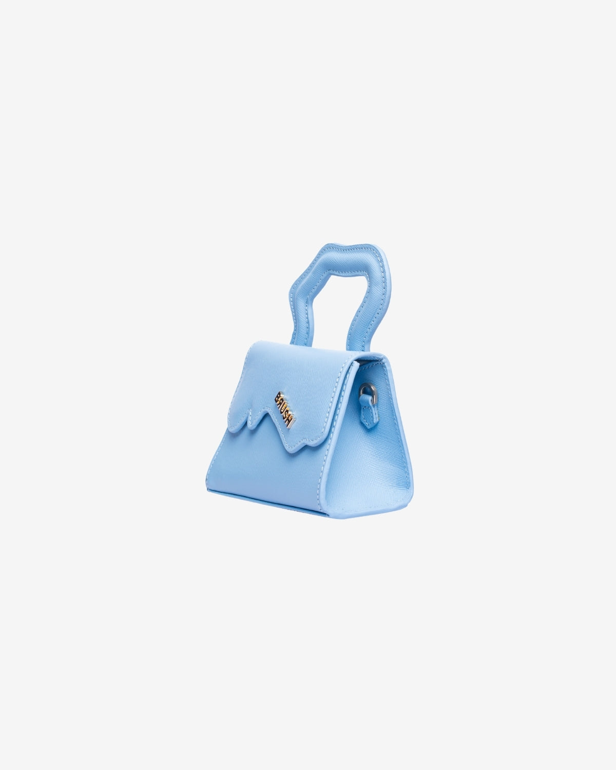 Geanta de Piele "Baby Leak", Albastru Deschis, Brush