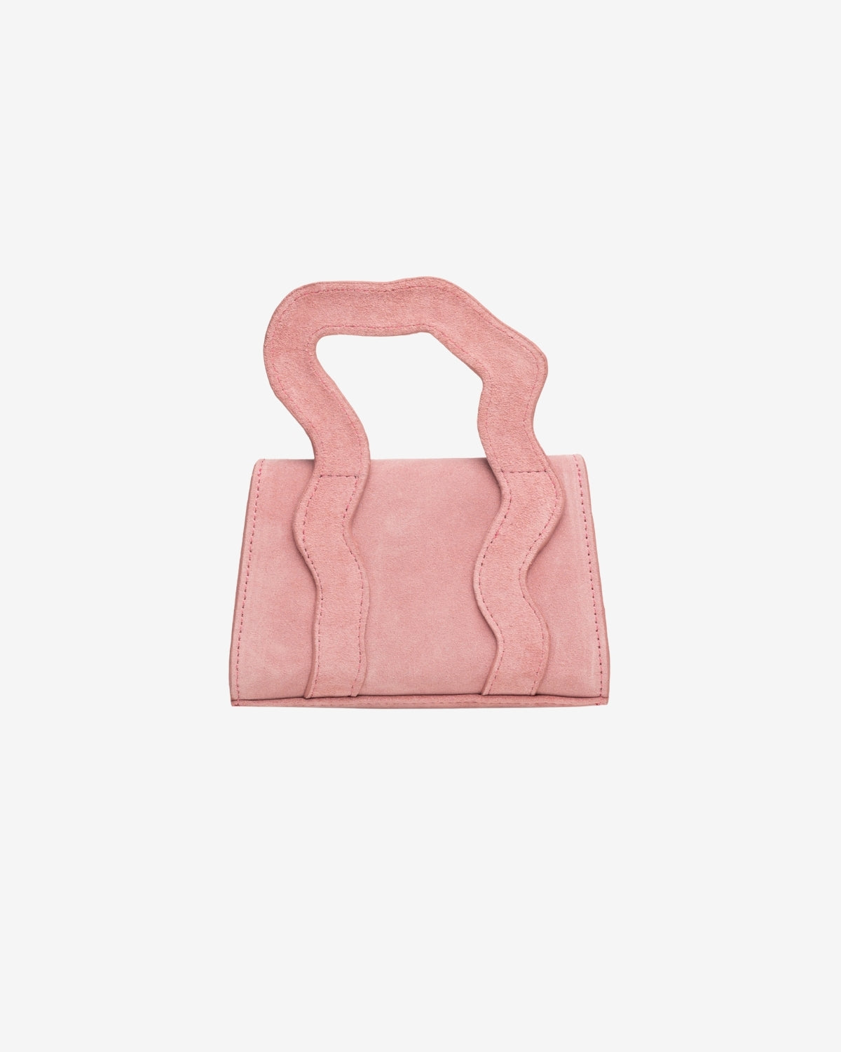Geanta de Piele "Baby Leak", Roz Pudra, Brush