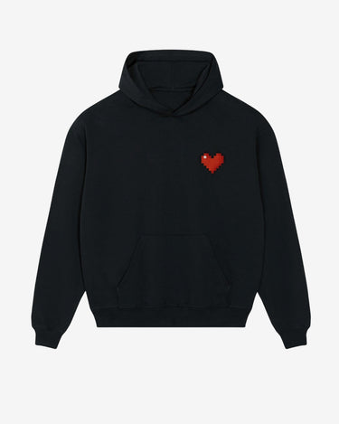 Hanorac din Bumbac Love, Negru