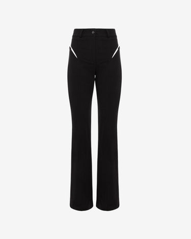 Jeans Retro cu Despicatura Laterala, Negri