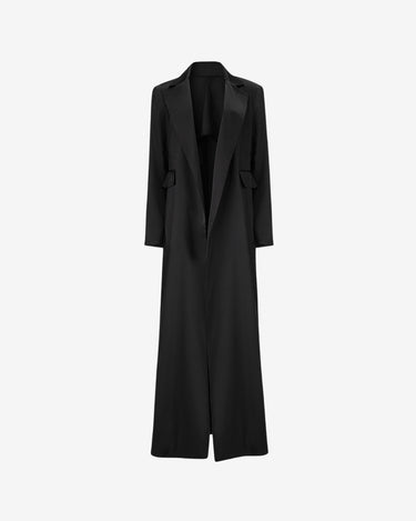 Palton din Satin, Negru