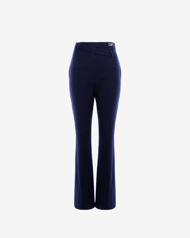 Pantaloni cu Talie Dubla, Albastru Inchis