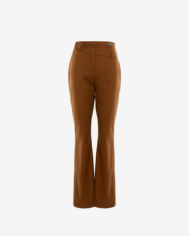 Mocha Double Waist Sculpted Trousers