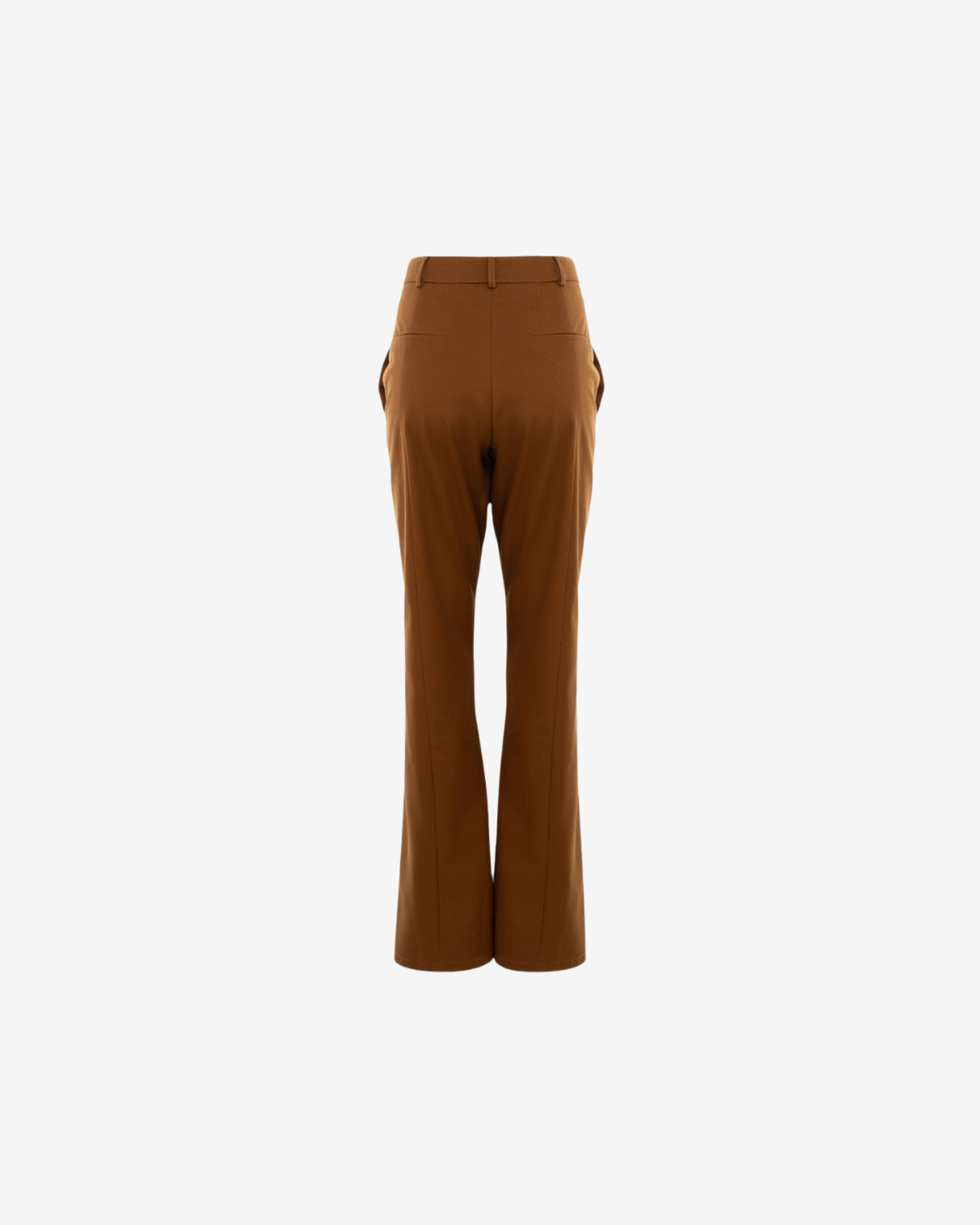 Pantaloni cu Talie Dubla, Mocha