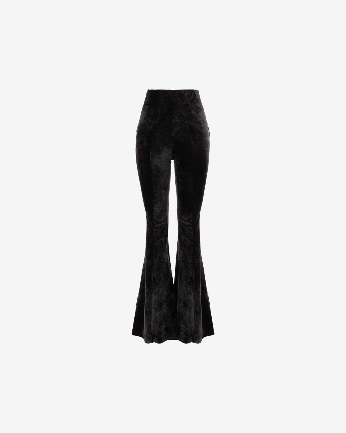 Pantaloni Trapez Blankie din Catifea, Negri