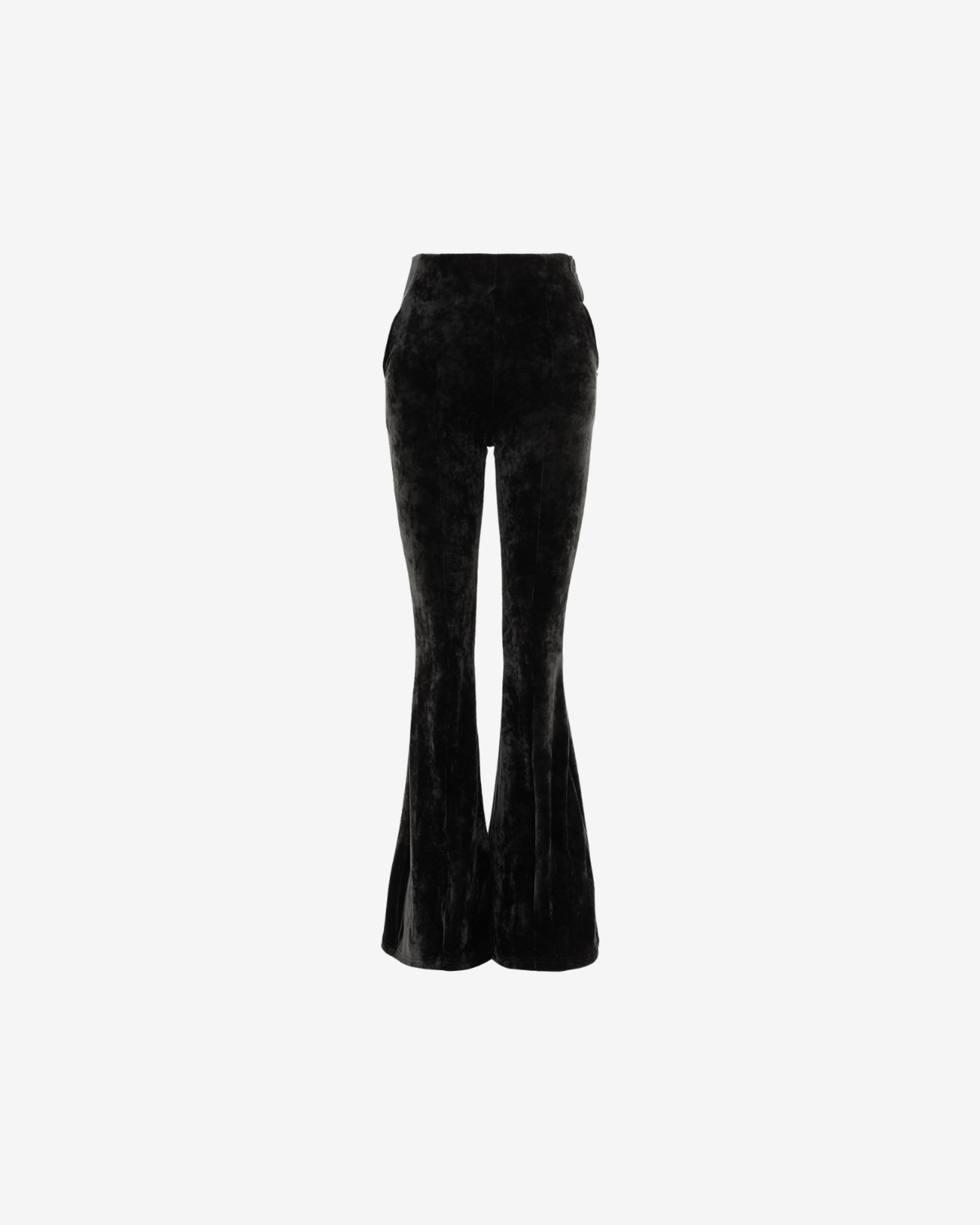 Pantaloni Trapez Blankie din Catifea, Negri