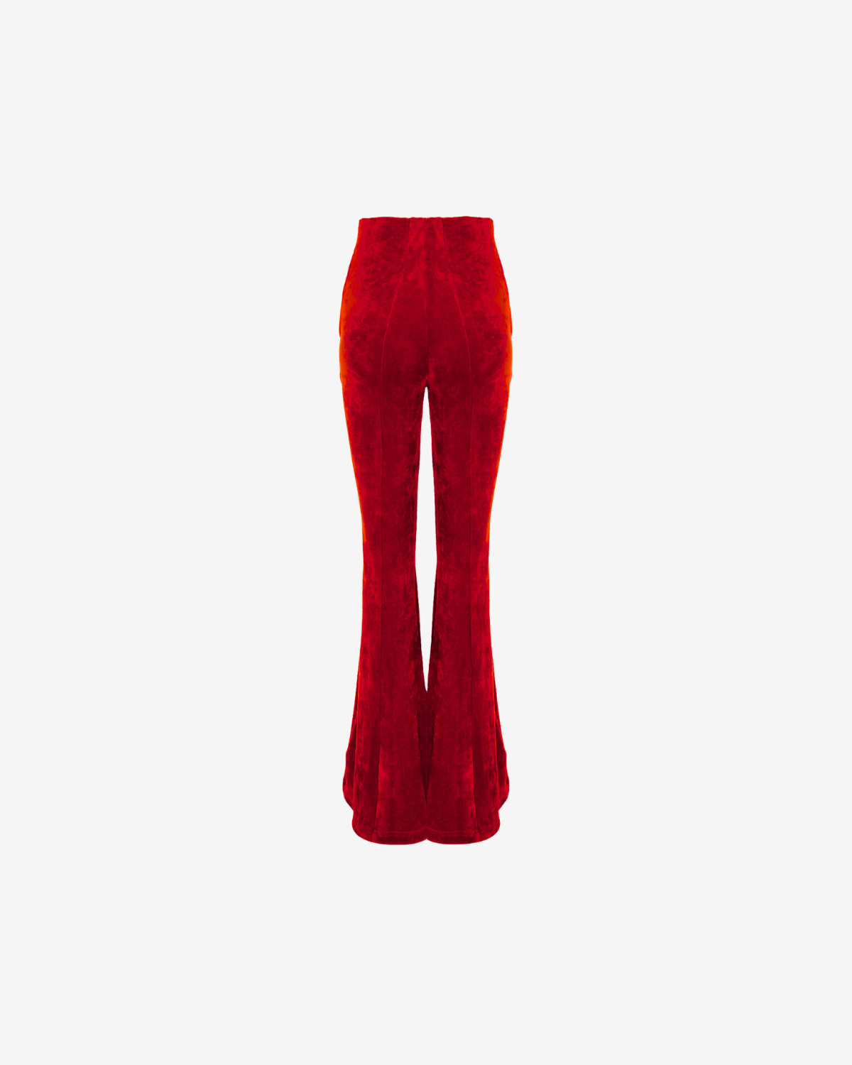 Pantaloni Trapez Blankie din Catifea, Rosii