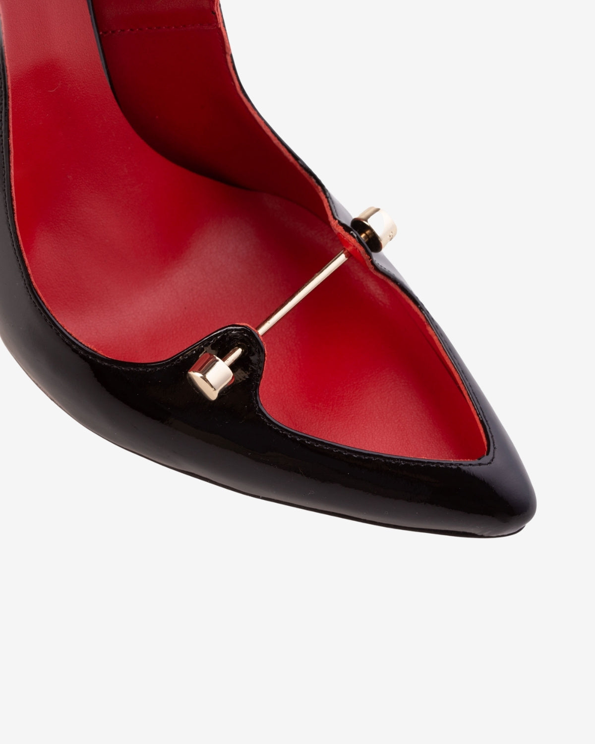 Pantofi din Piele Lacuita C Harlot, Negri, Hardot
