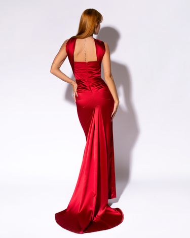 Rochie Lunga "Anastelle", Rosie