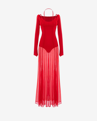 Rochie Lunga din Tulle "Firewall Veil"