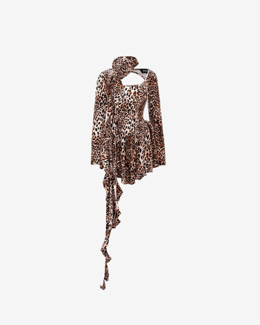 Velvet Rose Dress, Leopard