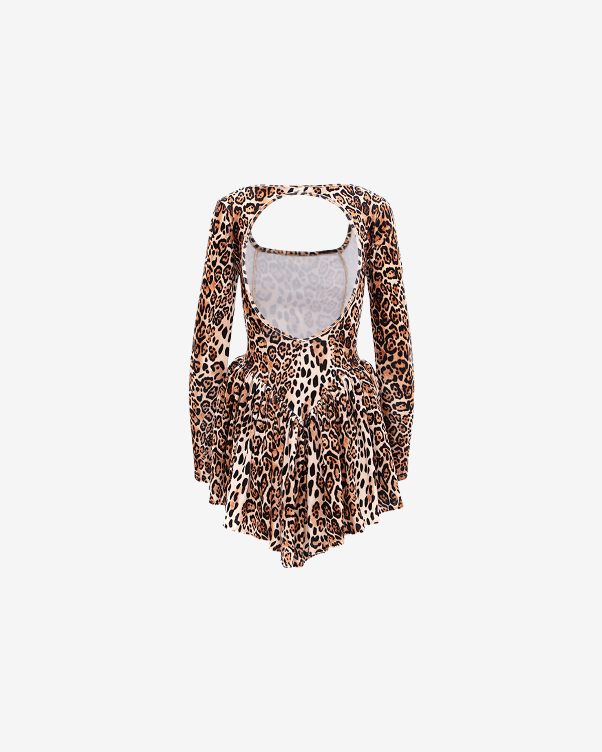 Rochie din Catifea Velvet Rose, Leopard