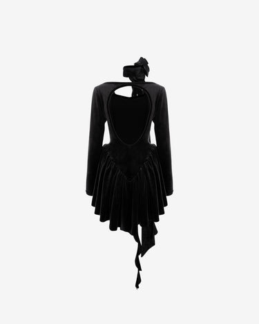 Rochie din Catifea Velvet Rose, Neagra