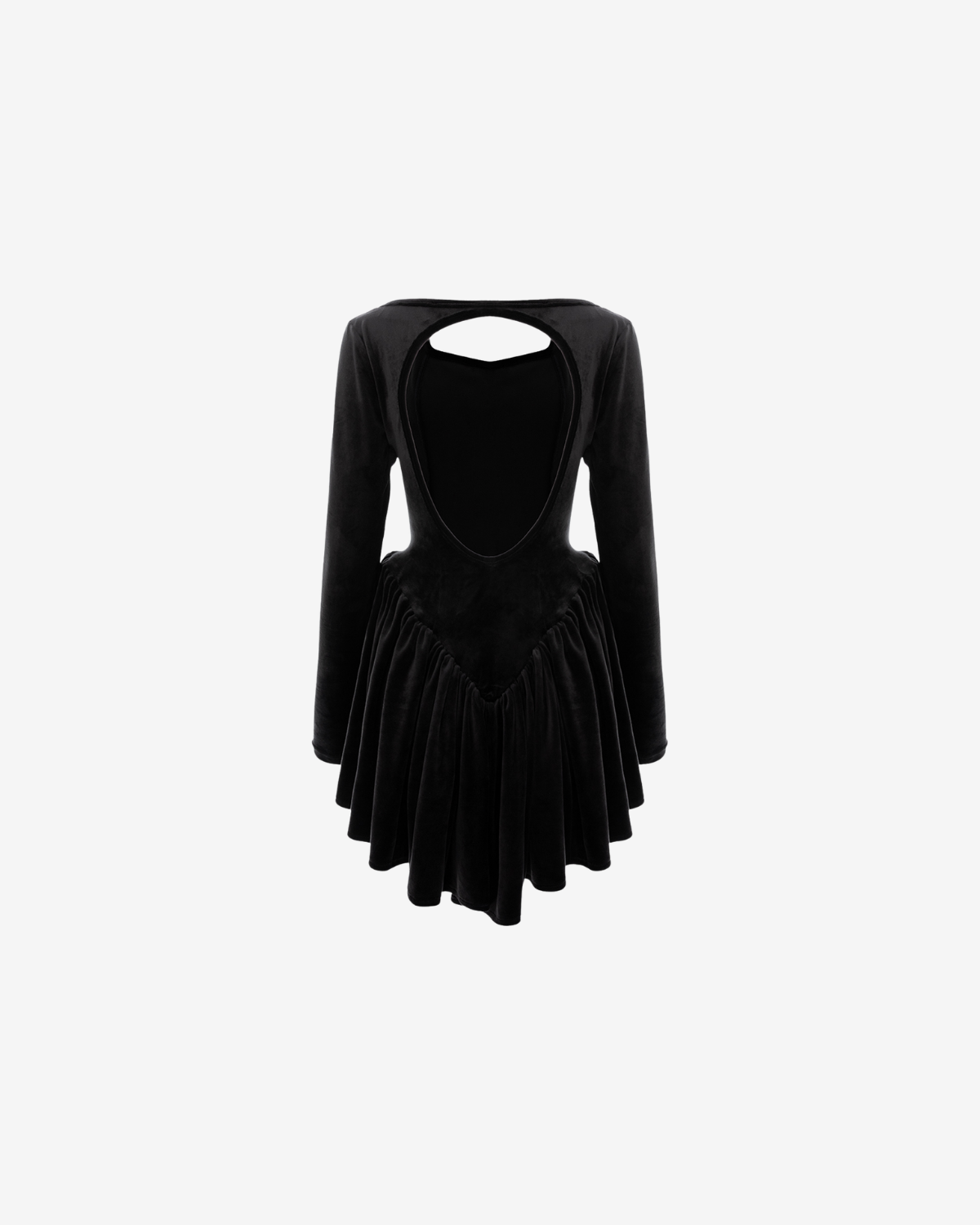 Rochie din Catifea Velvet Rose, Neagra