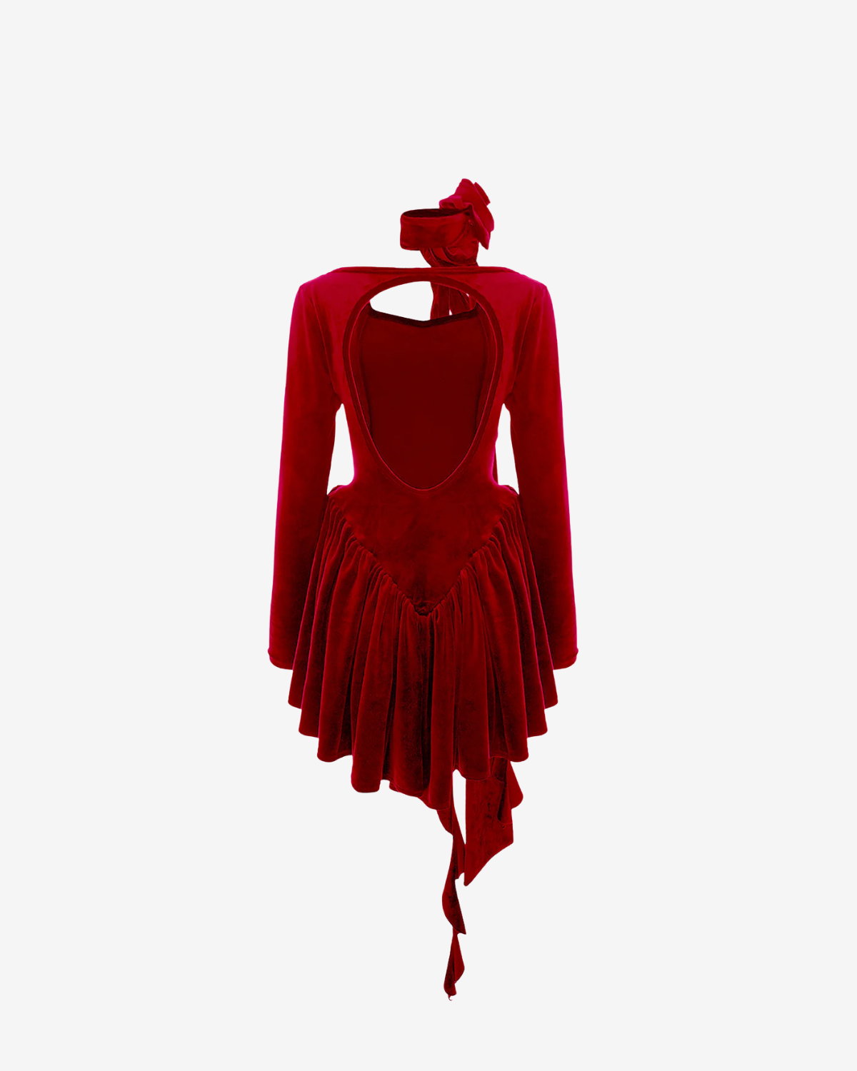 Rochie din Catifea Velvet Rose, Rosie