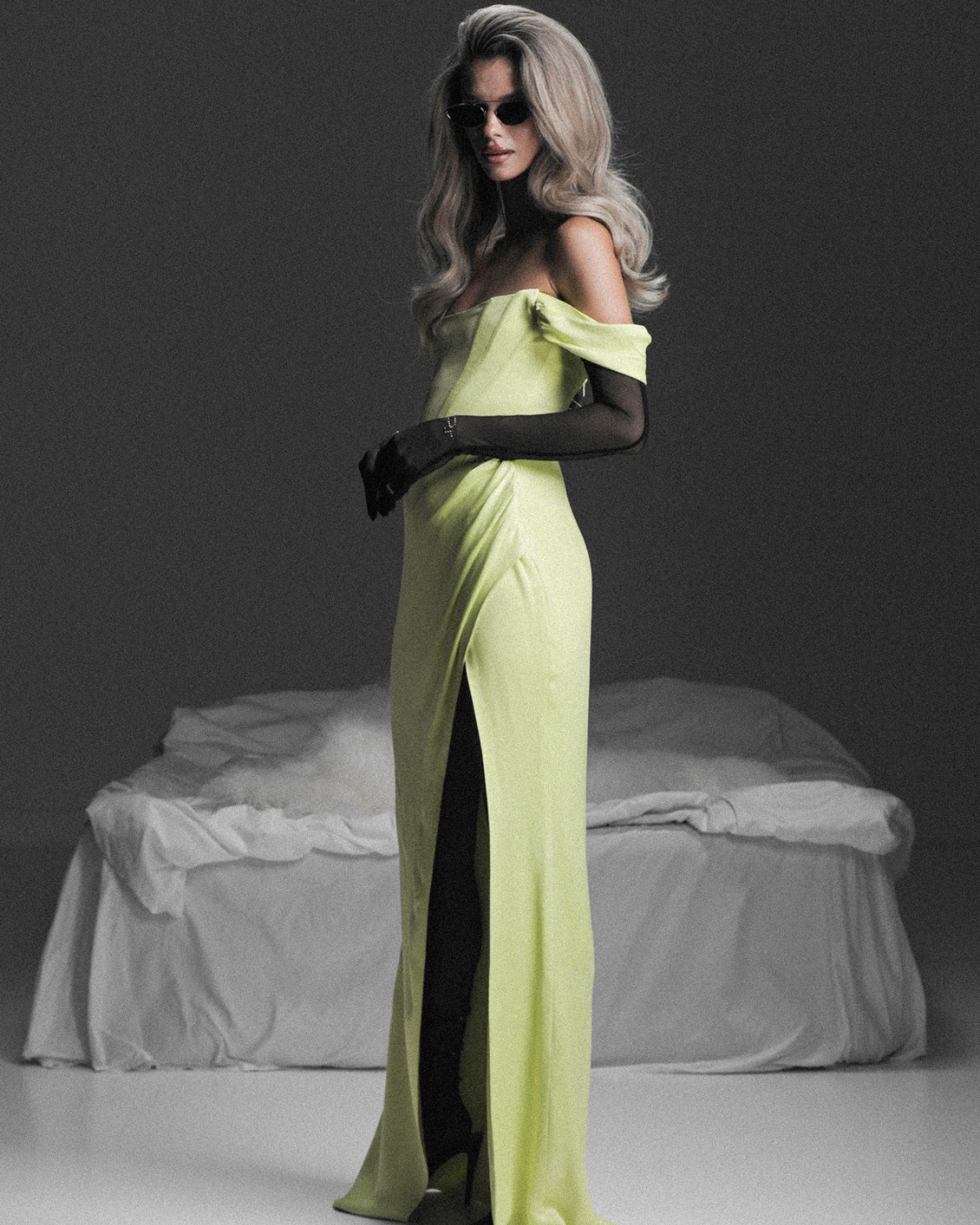 Rochie Victorian Swag, Lime