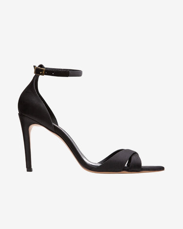 Sandale din Satin Thea, Negre