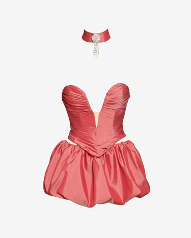 Set Corset si Fusta din Tafta Noelle, Roz