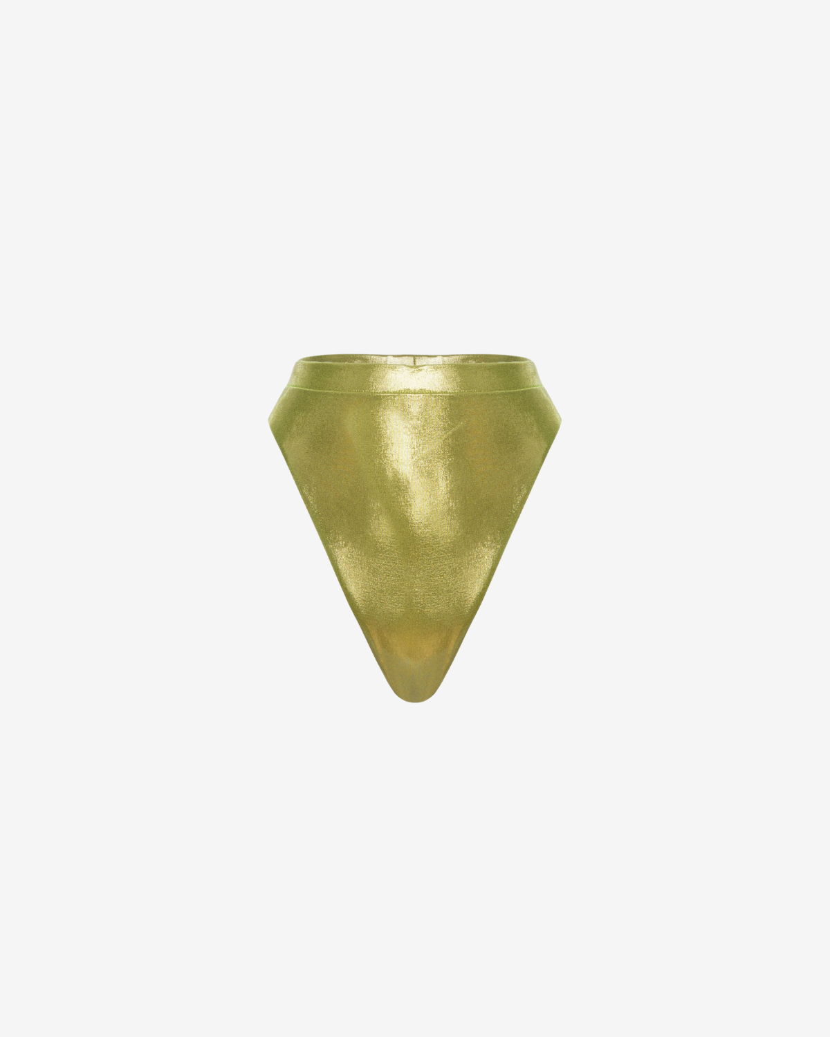 Slip de Baie Bralette, Metallic Green