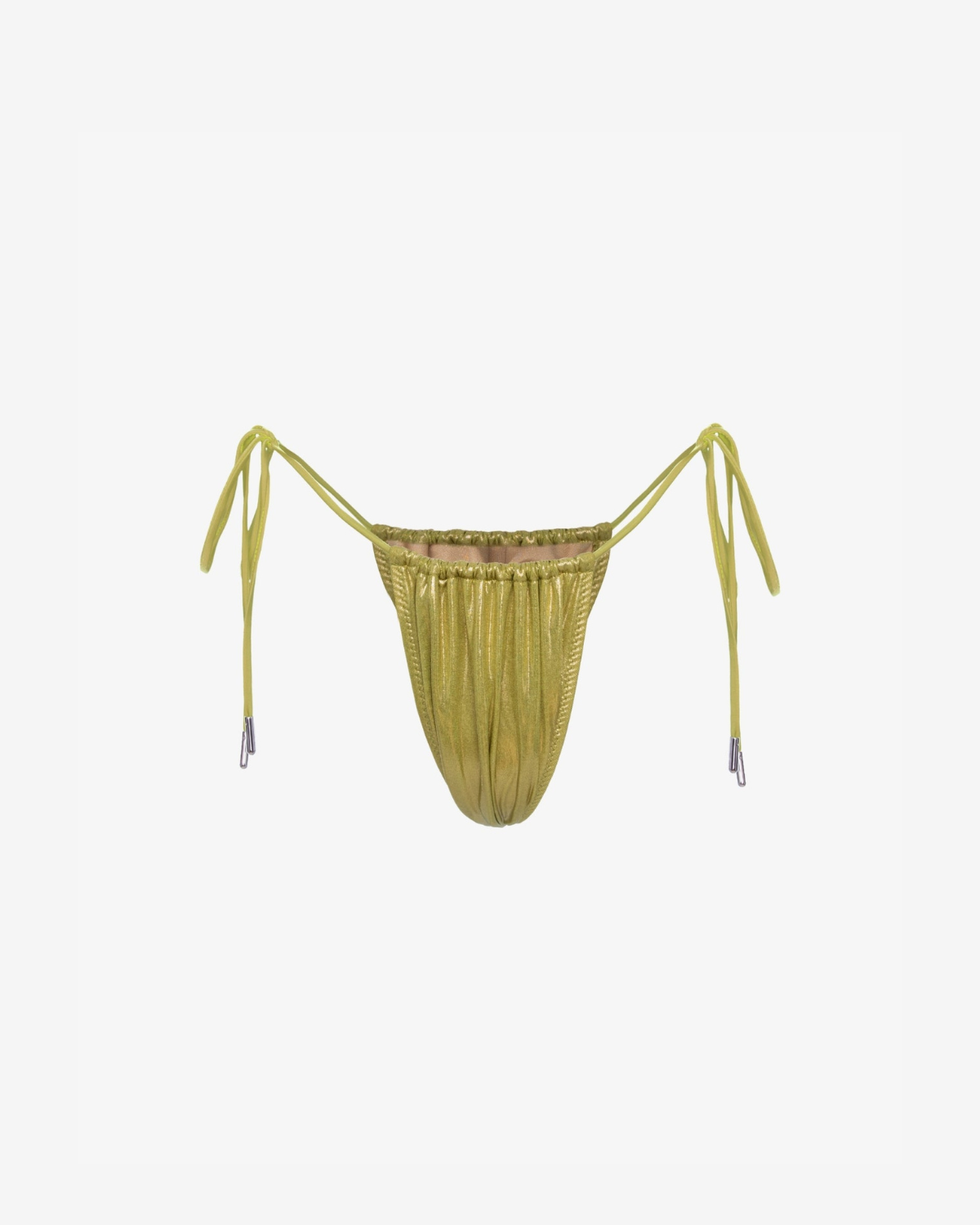 Slip de Baie Triunghi, Metallic Green, INFSD