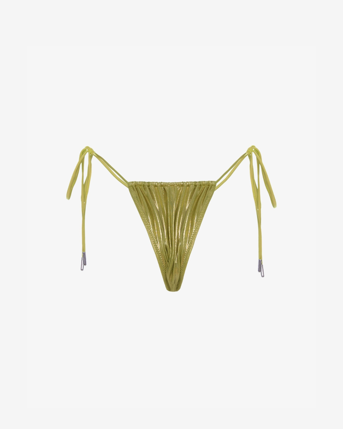 Slip de Baie Triunghi, Metallic Green, INFSD