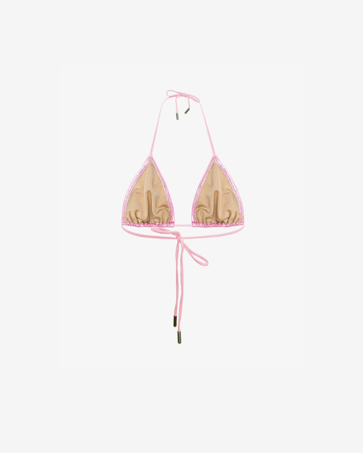 Sutien de Baie Triunghi, Metallic Pink, INFSD