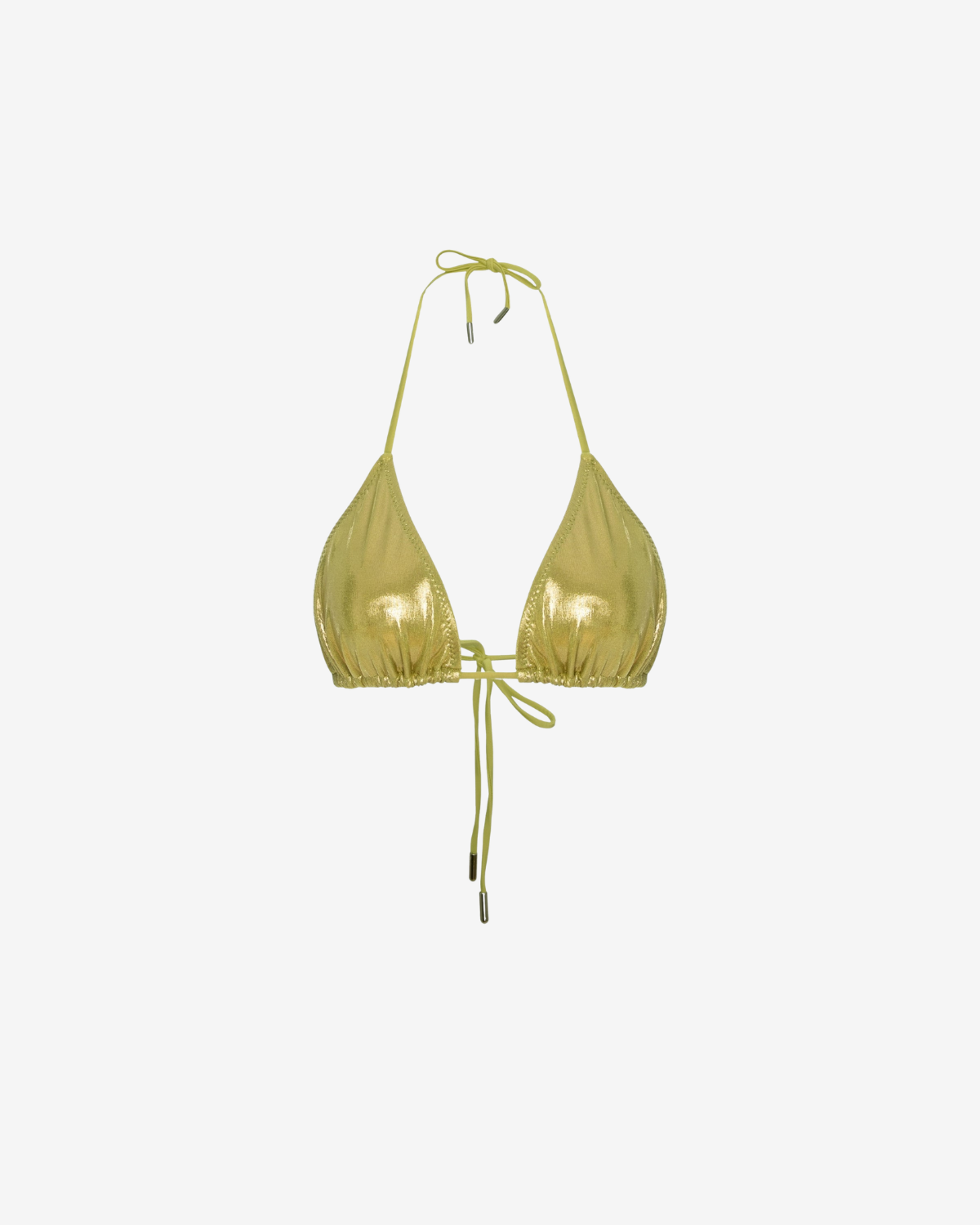Sutien de Baie Triunghi, Metallic Green, INFSD