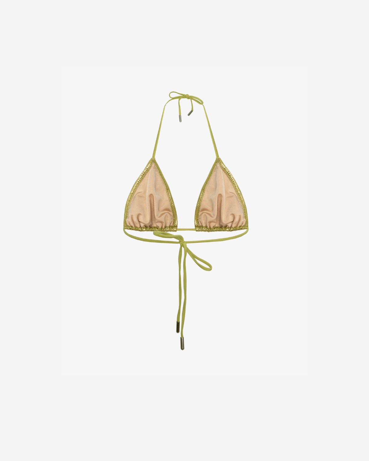 Sutien de Baie Triunghi, Metallic Green, INFSD