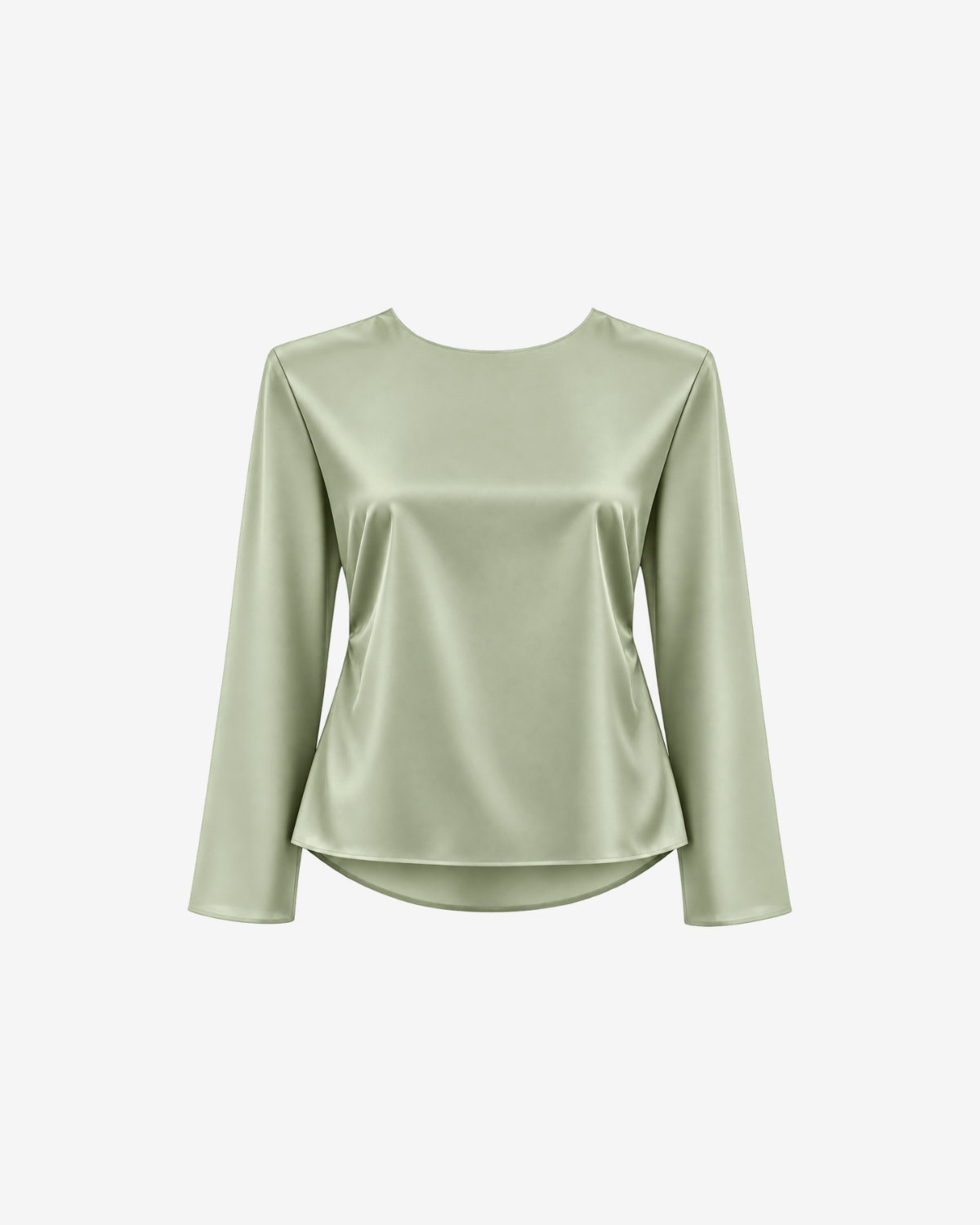 Bluza Stella cu Spate Drapat, Sage Green