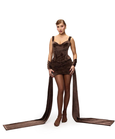 Corset Hourglass Chocolate Blankie
