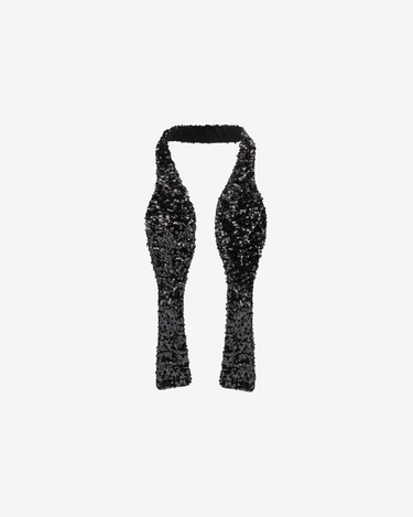 Accesoriu Papion cu Paiete, Negru