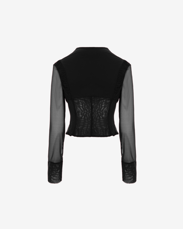 Camasa din Mesh si Lycra "Echo", Neagra