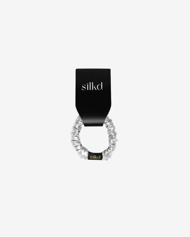 Elastic de Par din Matase S, Alb Perlat