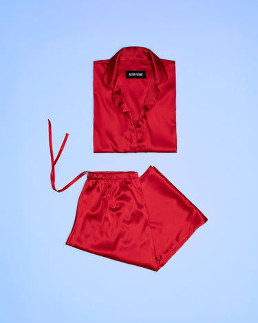 Pijama din Matase, Rosie