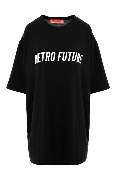 Retro Future Tricou universal oversized cu logo Retro Future