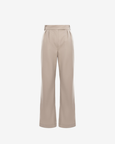 Pantaloni Drepti "The Cabin", Bej