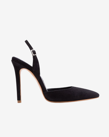 Pantofi din Piele Intoarsa "Alice", Negri